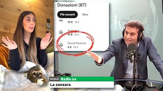 Michelle Comi lancia una colletta Parenzo tra i donatori  La Zanzara 7102024 [upl. by Llertnod]