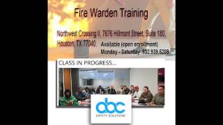 FIRE WARDEN TRAINING in Houston [upl. by Yager]