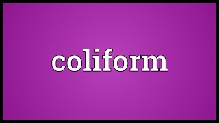 Coliform Meaning [upl. by O'Malley]