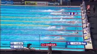 Mondiaux de natation Barcelone 2013  Finale 200m nage libre Hommes 300713 HD FR [upl. by Anairotciv]