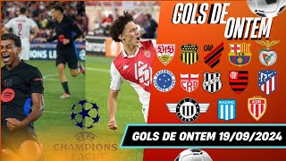 ⚽️ GOLS DE ONTEM QUINTA 1909 2024  GOLS DA EUROPA GOLS DE ONTEM LIBERTADORES CHAMPIONSLEAGUE [upl. by Wylen]