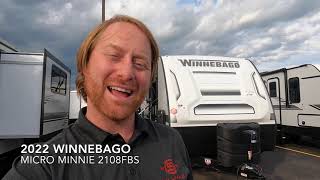 2022 Winnebago Micro Minnie 2108FBS Travel Trailer [upl. by Dodi]