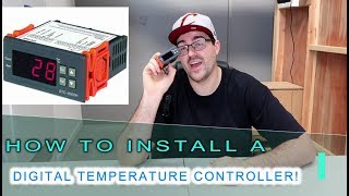 HOW TO INSTALL A DIGITAL TEMPERATURE CONTROLLER  RELAY [upl. by Legnaesoj]