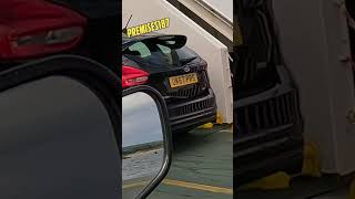 Car manages to crash on a ferry carcrash roadtrafficaccident [upl. by Aniratak303]