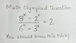 Bulgarian Math Olympiad Question  You should know this trick Equation Solving [upl. by Justine32]