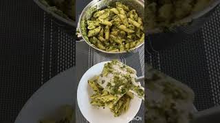 Pesto pasta recipe full video available in channeldo checkout😃 [upl. by Arorua]