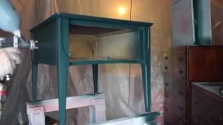 Wagner Flexio 3000 vs Paint Brush  Chalk Paint Furniture with Spray Gun [upl. by Marder]