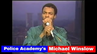 Police Academys Michael Winslow on Australian TV with Bert Newton [upl. by Anneh]