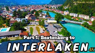 Beatenberg to Interlaken 4K  Switzerland Series Part 1  ULTRA HD🇨🇭 [upl. by Heyward]