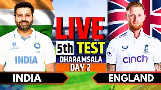 India vs England 5th Test  India vs England Live  IND vs ENG Live Score amp Commentary Last 53 Ov [upl. by Thorstein869]