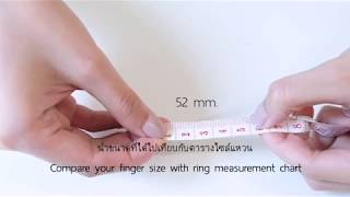 How To Measure Your Ring Size At Home  วิธีวัดไซส์แหวน  RAVIPA [upl. by Dami]