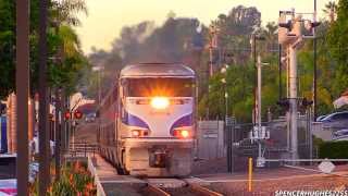 HD HIGH SPEED Amtrak Trains in Encinitas CA November 9th 2013  3 BONUS SHOTS [upl. by Jamaal]