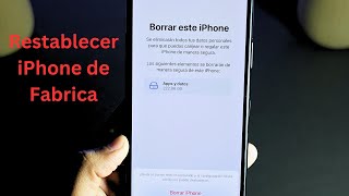 Como restablecer mi iPhone de fabrica y cerrar sesión en iCloud explicado paso a paso [upl. by Lugo]