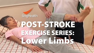 PostStroke Exercises Part 2 Lower Limb [upl. by Fagan574]