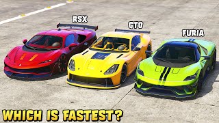 GTA 5  ITALI RSX vs FURIA vs ITALI GTO  Which is Fastest [upl. by Ewart]