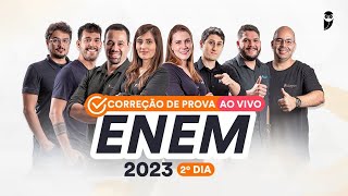 Gabarito ENEM 2023 2º dia – Correção de prova AO VIVO [upl. by Rollin252]