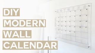 DIY MODERN WALL CALENDAR [upl. by Alleuqcaj821]