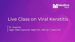 Live class Viral keratitis by Dr Suguna [upl. by Su]