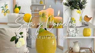 Decoración Sala y Comedor para verano 🍋Summer 2024 [upl. by Arahas]