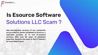 Is Esource Software Solutions LLC Scam [upl. by Nodnek]