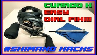 CURADO KSHIMANO EXT DIAL EASY FIX DONT LIKE TIGHT SHIMANOS SHIMANOHACKS [upl. by Yonit]