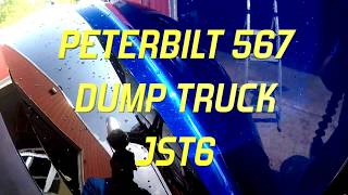 PETERBILT 567 DUMP TRUCK JST6 LEGENDARY BLUE [upl. by Hctub761]