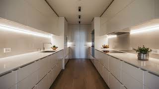 Sleek Modern Minimalist Kitchen Design Clean Lines and Integrated Appliances [upl. by Cassandry143]