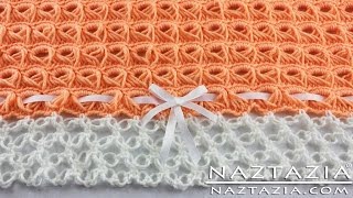 HOW to CROCHET BROOMSTICK LACE BLANKET  DIY Tutorial for Afghan Throw with Solomons Knot [upl. by Macintosh]