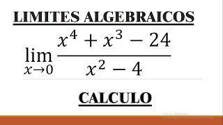 limites algebraicos  Método de RUFFINE [upl. by Airbmak]