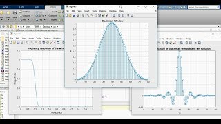 Hamming window vs Blackman window filter design on matlab [upl. by Lily]