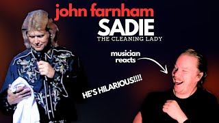 Musician REACTS to John Farnham Sadie LIVE IN 1990 [upl. by Rabelais632]