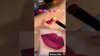 Bridal Bold Burgundy Red Lipstick 💄 shade colourmixing lipstickhacks satisfyingvideo [upl. by Louth]