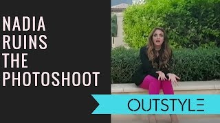 Vlogs  OMG  Nadia Khan Spoils the Photoshoot  Outstylecom [upl. by Eyllib]