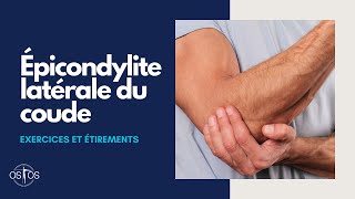 Epicondylite latérale du coude tennis elbow  Exercices et étirements EBP [upl. by Margarita]