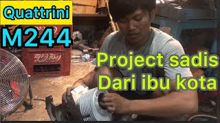 PROJECT QUATTRINI M244 BASIC CRANKCASE PX RUBAH KE SPARTAN [upl. by Diego470]