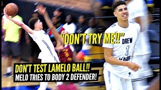 LaMelo Ball Gets TESTED amp RESPONDS By Trying to BODY 2 DEFENDERS amp Triple Double w STEALS [upl. by Rabah236]