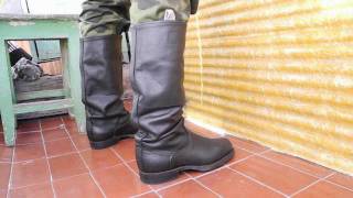 Jackboots soldiers boots \ Юфтевые солдатские сапоги [upl. by Nnuahs]