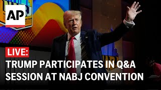 LIVE Trump QampA at NABJ convention in Chicago FULL STREAM [upl. by Adnawal]