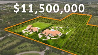 Inside a MIAMI 20 ACRE FAMILY COMPOUND with 2 Mansions 9 Car Garage 22000 SF Lychee Farm amp more [upl. by Eeldivad507]