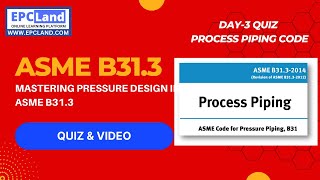 ASME B313 Quiz 3 of 30 Mastering Pressure Design in ASME B313 [upl. by Cock679]