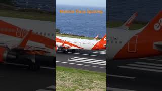 EasyJet takeoff at Madeira Airport [upl. by Copp]