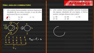 Análisis Combinatorio Parte 4 Permutación Lineal y Permutación Circular [upl. by Oettam]