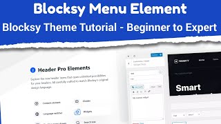 Blocksy Menu Element  Blocksy Theme Tutorial  Beginner to Expert [upl. by Sabrina]