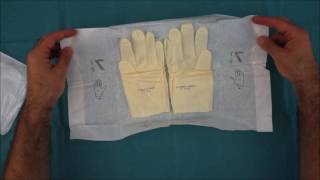 How to put on sterile gloves [upl. by Airamas]