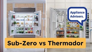 SubZero vs Thermador 42 amp 48Inch Refrigerators [upl. by Smiga777]