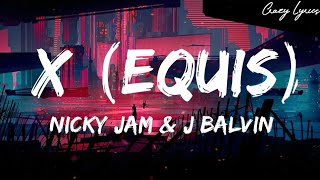 Nicky Jam x J Balvin  X EQUIS  Lyrics Video Oficial  Prod Afro Bros amp Jeon [upl. by Birchard568]