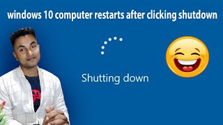 Fix Windows 10 Computer Restarts After Clicking Shutdown [upl. by Bultman]