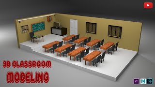 Maya classroom Modeling amp Rendering Tutorial Part 01  Maya Cartoon Modeling 11 [upl. by Ennove469]