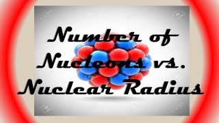 Number of Nucleons vs Nuclear Radius [upl. by Oiramej442]