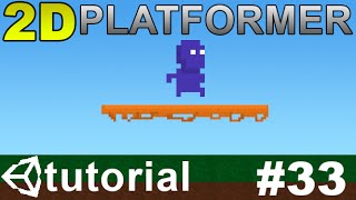 33 Making a 2D Platformer in Unity C  Go Throught Platform [upl. by Hallsy]